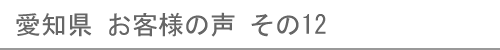 愛知県のお客様の声12へ