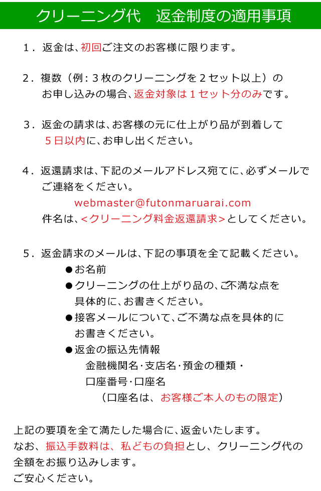 返金手続きの方法