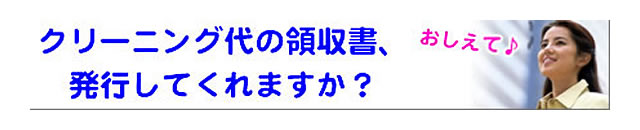 質問の内容：領収書は発行してくれますか？